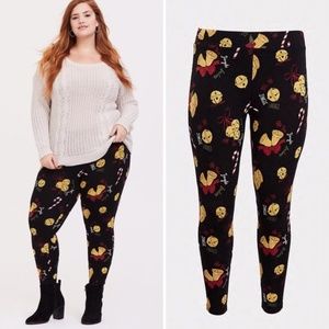 NWT Black jingle bells leggings